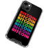 Rainbow Bitcoin iPhone 14 Plus Clear Case