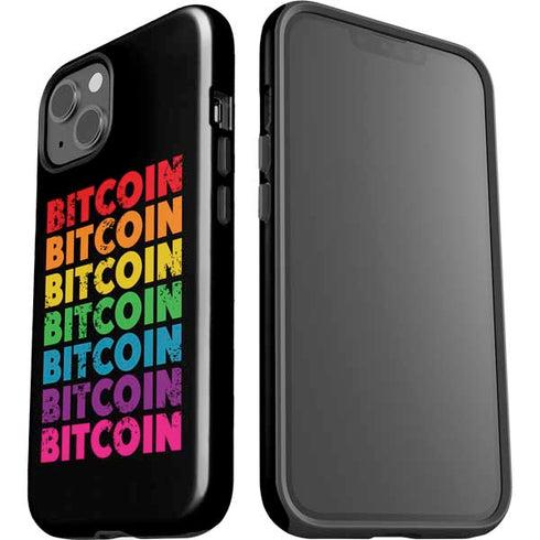 Rainbow Bitcoin iPhone 14 Impact Case