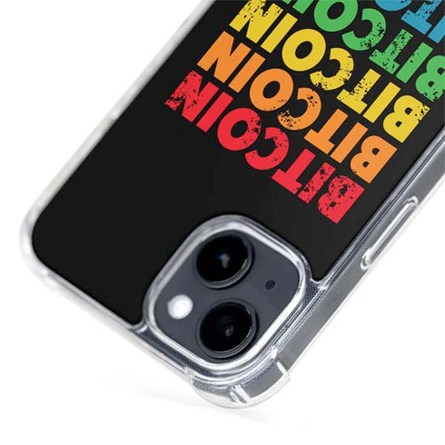 Rainbow Bitcoin iPhone 15 Plus MagSafe Case