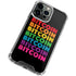 Rainbow Bitcoin iPhone 14 Pro Clear Case