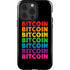Rainbow Bitcoin iPhone 14 Pro Impact Case