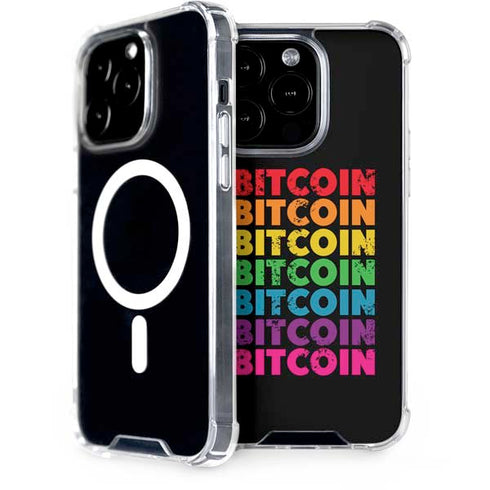 Rainbow Bitcoin iPhone 15 Pro MagSafe Case