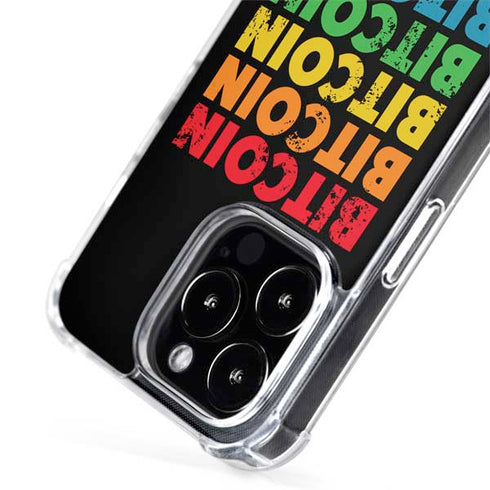 Rainbow Bitcoin iPhone 15 Pro Max MagSafe Case