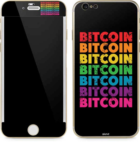 Rainbow Bitcoin iPhone 6/6s Skin