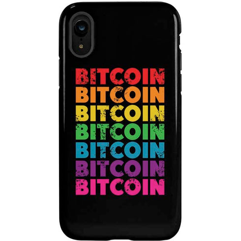 Rainbow Bitcoin iPhone XR Pro Case