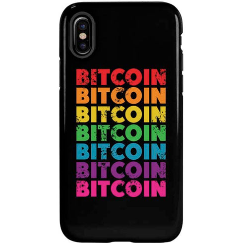 Rainbow Bitcoin iPhone XS Pro Case