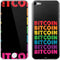 Rainbow Bitcoin Apple iPod Skin