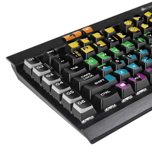 Rainbow Bitcoin K95 RGB PLATINUM Mechanical Gaming Keyboard Skin