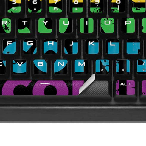 Rainbow Bitcoin K95 RGB PLATINUM Mechanical Gaming Keyboard Skin