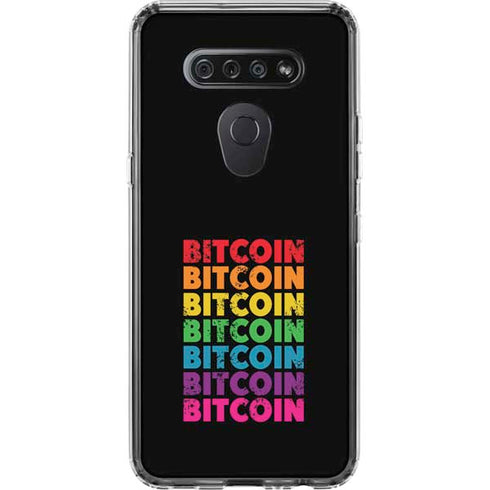 Rainbow Bitcoin LG K51/Q51 Clear Case