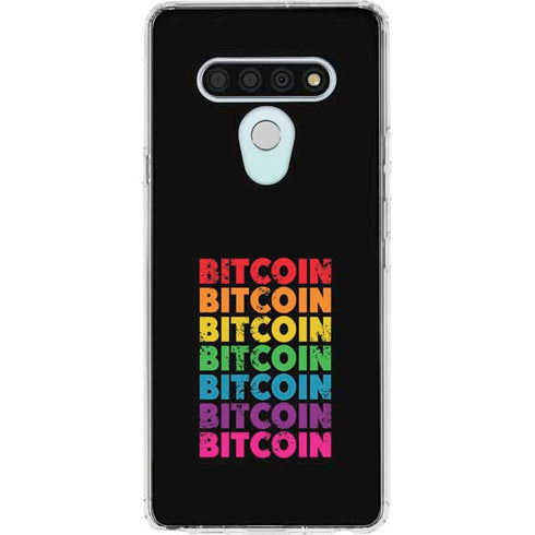Rainbow Bitcoin LG Stylo 6 Clear Case