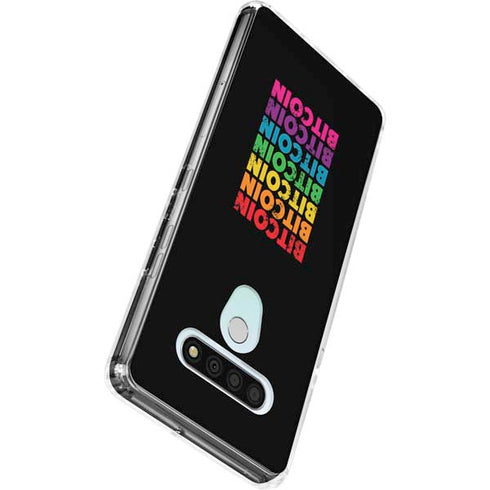 Rainbow Bitcoin LG Stylo 6 Clear Case