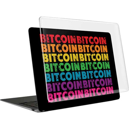Rainbow Bitcoin MacBook Air 13in M1 (2021) Case plus Skin
