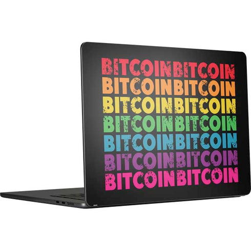 Rainbow Bitcoin MacBook Air 15 in (2023) Skin