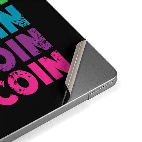 Rainbow Bitcoin MacBook Pro 14in (2021-24) Skin