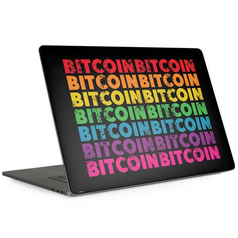 Rainbow Bitcoin Apple MacBook Pro 15-inch Skin