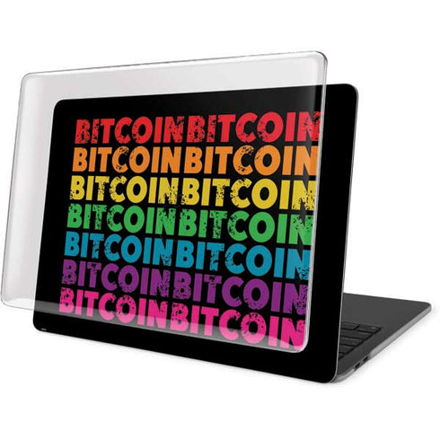 Rainbow Bitcoin MacBook Pro 16in (2019-20) Case plus Skin