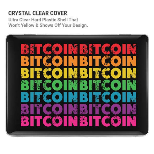 Rainbow Bitcoin MacBook Pro 16in (2021-25) Case plus Skin