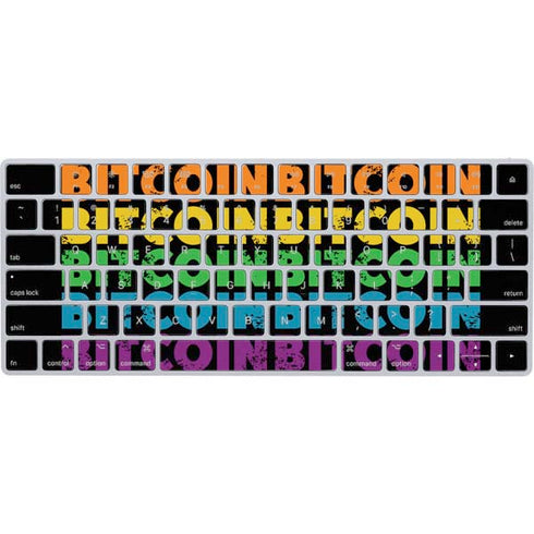 Rainbow Bitcoin Magic Keyboard Skin