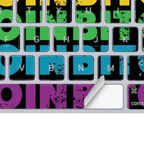 Rainbow Bitcoin Magic Keyboard Skin
