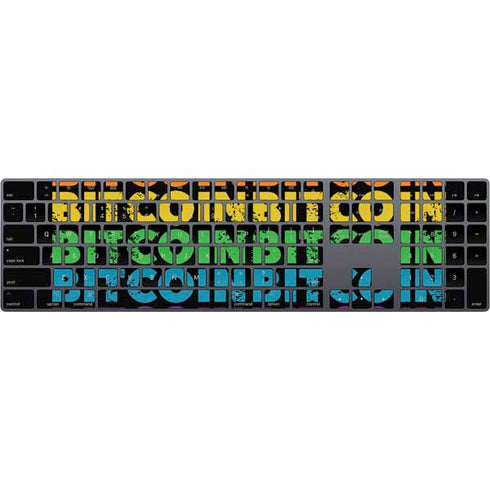 Rainbow Bitcoin Magic Keyboard with Numeric Keypad Skin