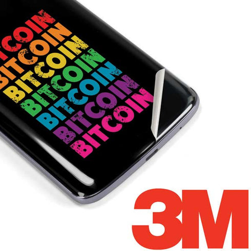 Rainbow Bitcoin Moto E5 Plus Skin