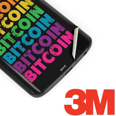 Rainbow Bitcoin Moto G6 Skin
