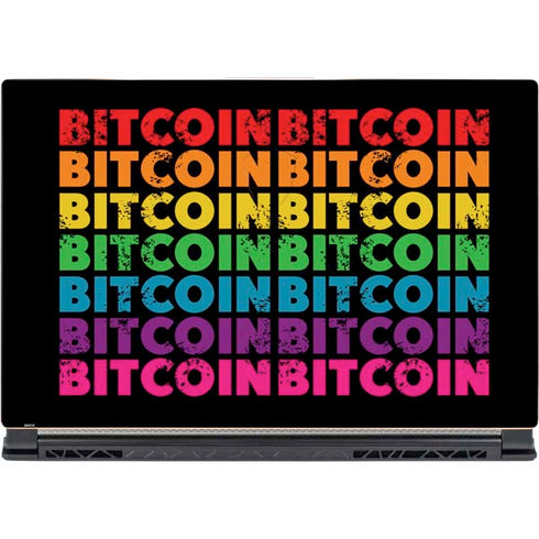 Rainbow Bitcoin MSI GS65 Stealth Laptop Skin