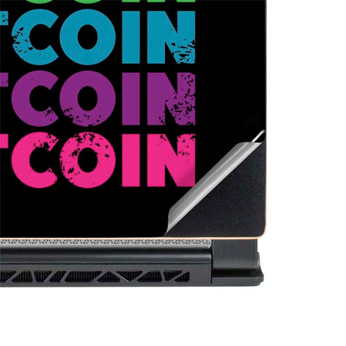Rainbow Bitcoin MSI GS65 Stealth Laptop Skin