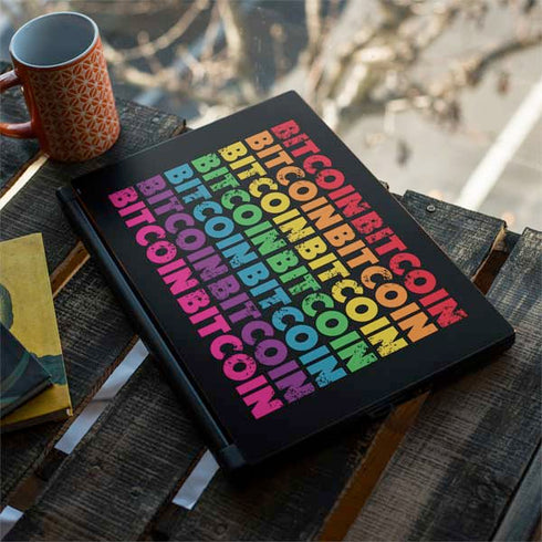 Rainbow Bitcoin MSI GS65 Stealth Laptop Skin