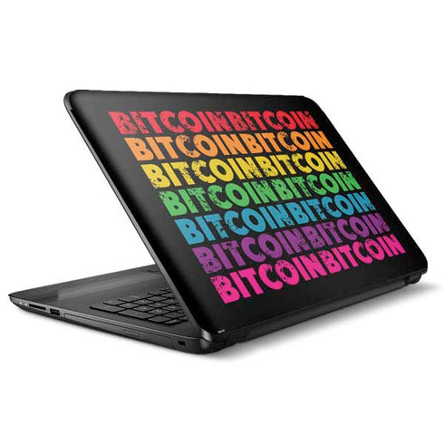 Rainbow Bitcoin HP Notebook Skin