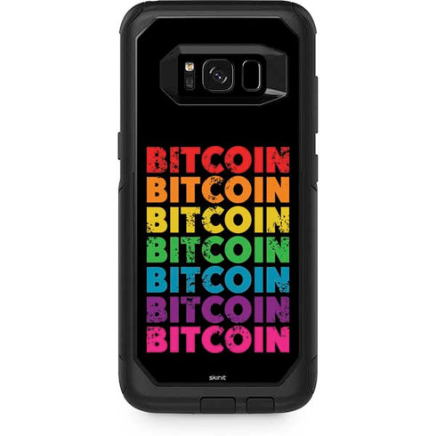 Rainbow Bitcoin Otterbox Commuter Galaxy Skin