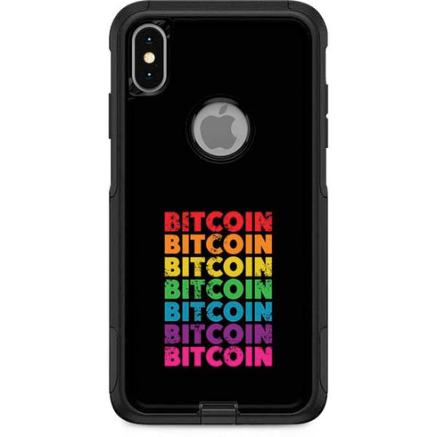 Rainbow Bitcoin Otterbox Commuter iPhone Skin