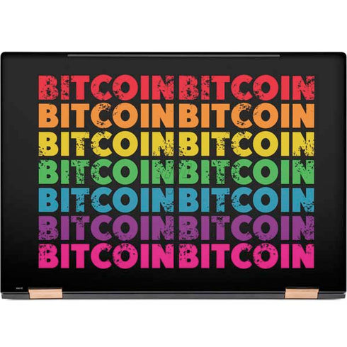 Rainbow Bitcoin HP Spectre Skin