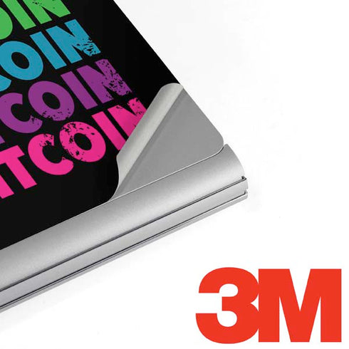 Rainbow Bitcoin Surface Book 2 13.5in Skin