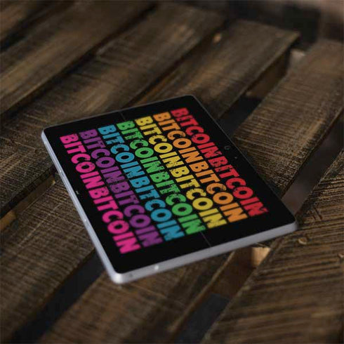 Rainbow Bitcoin Surface Go Skin