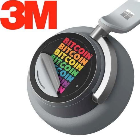 Rainbow Bitcoin Surface Headphones Skin