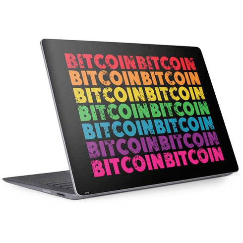 Rainbow Bitcoin Surface Laptop 2 Skin