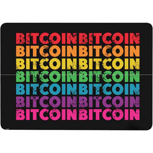 Rainbow Bitcoin Surface Laptop Studio Skin