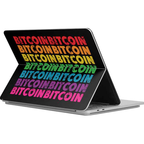 Rainbow Bitcoin Surface Laptop Studio Skin