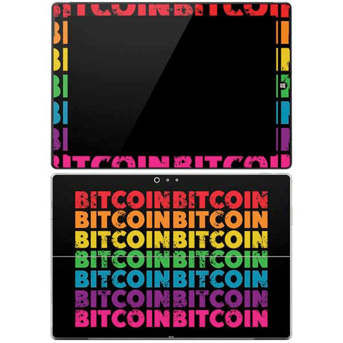 Rainbow Bitcoin Surface Pro 3 Skin