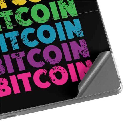 Rainbow Bitcoin Surface Pro 8 Skin