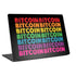 Rainbow Bitcoin Universal Laptop 17in (13.8 x 10in) Skin