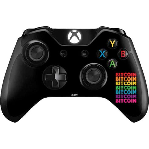 Rainbow Bitcoin Xbox One Controller Skin