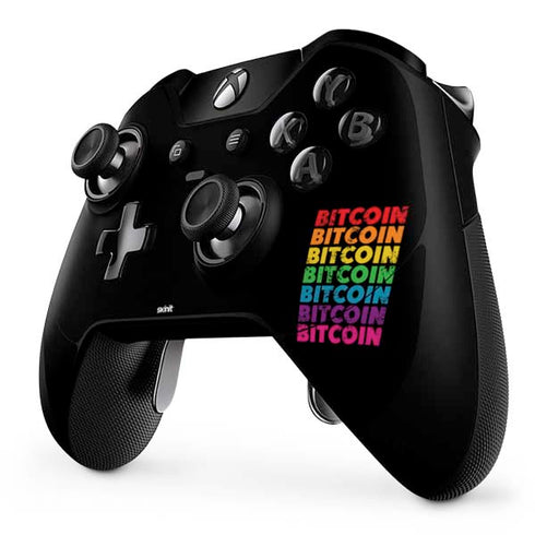 Rainbow Bitcoin Xbox One Elite Controller Skin