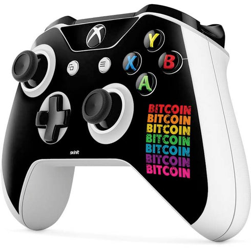 Rainbow Bitcoin Xbox One S All-Digital Edition Bundle Skin