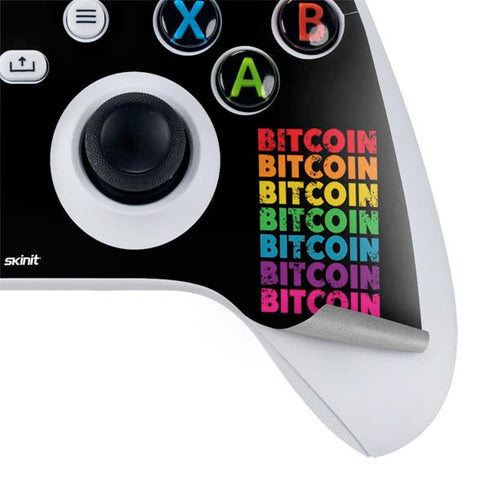 Rainbow Bitcoin Xbox Series S Bundle Skin