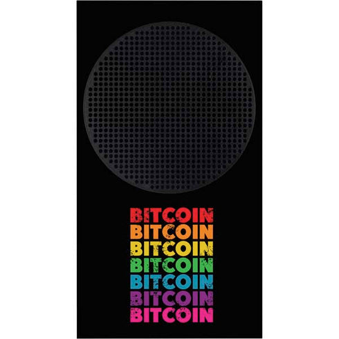 Rainbow Bitcoin Xbox Series S Console Skin