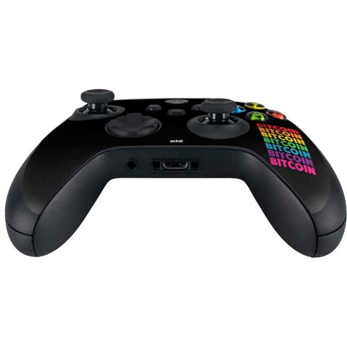 Rainbow Bitcoin Xbox Series X Controller Skin