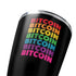Rainbow Bitcoin Yeti 20oz Tumbler Skin